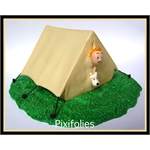 Pixi HERGÉ : TINTIN N°3 " L'OREILLE CASSEE " Tintin et Milou dans leur tente