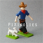 Pixi HERGÉ : TINTIN N°2 TINTIN EN AMERIQUE " Tintin en Cowboy avec Milou