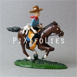 Pixi HERGÉ : TINTIN N°3 " TINTIN EN AMERIQUE " Tintin cowboy et Milou à Cheval