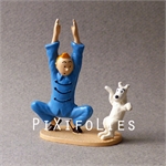 Pixi HERGÉ : TINTIN N°3 " L'OREILLE CASSEE " Tintin et Milou gymnastique