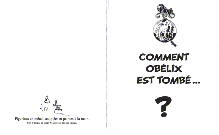 Pixi UDERZO Astérix Comment Obélix est tombé dans la marmite du druide