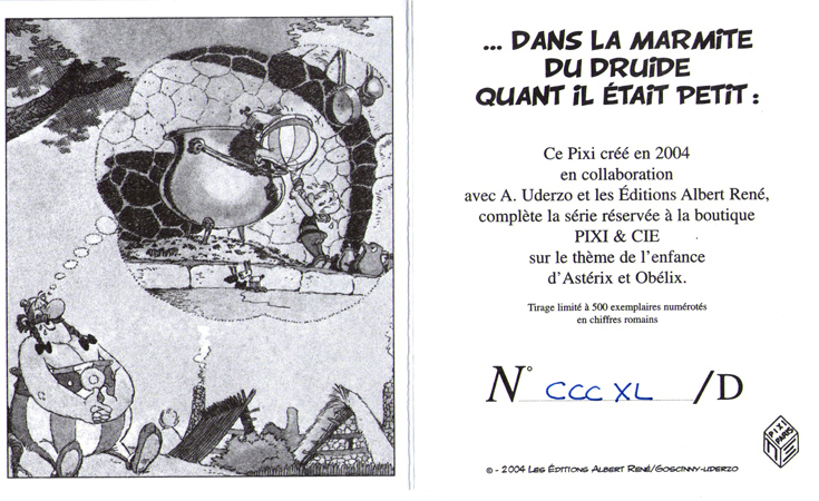 Pixi UDERZO Astérix Comment Obélix est tombé dans la marmite du druide