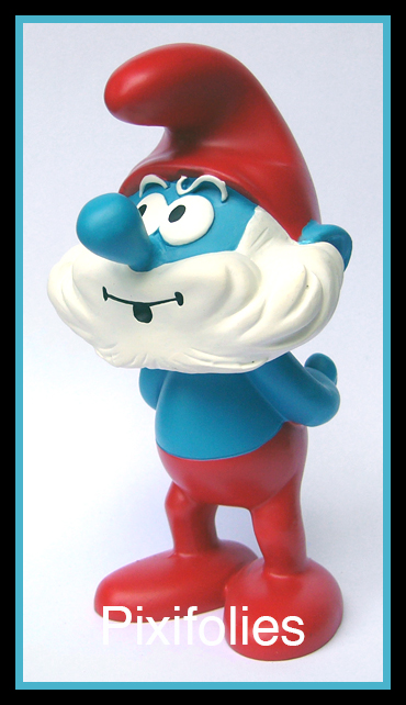 LES SCHTROUMPFS: LA POIGNEE DE MAIN - statuette résine 12 cm, plastoy collectoys, collect00172 – La Marque Zone