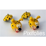 Pixi FRANQUIN : Marsupilami Boutons de Manchettes Marsupilami / Marsu Production Pixi FRANQUIN : Marsupilami Boutons de Manchettes Marsupilami / Marsu Production
