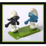 Pixi PEYO : Les Schtroumpfs Maxi Mini Le Schtroumpf Noir ( 2 figurines )