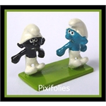 Pixi PEYO / Les Schtroumpfs Maxi Mini Le Schtroumpf Noir ( 2 figurines )