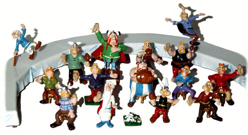 Pixi UDERZO : MINI & VILLAGE ASTERIX Le Banquet d'Astérix / Boîte N°1 : La Table-16 fig 