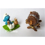 Pixi PEYO : Mini & Village Schtroumpf MINI-VILLAGE SCHTROUMPF / Le Schtroumpf et le tonneau - 2 fig. Pixi PEYO : Mini & Village Schtroumpf MINI-VILLAGE SCHTROUMPF / Le Schtroumpf et le tonneau - 2 fig.