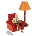 Pixi HERGÉ : Résines Patrick Regout Lampe d'appoint Tintin Fauteuil et Milou