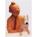 Pixi HERGÉ : Résines Patrick Regout Petit buste Tintin et Milou Chemise Jaune
