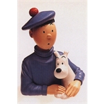 Pixi HERGÉ : Résines Patrick Regout Petit buste Tintin Ecossais
