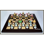 Pixi UDERZO : Astérix / Jeux d'Echecs Large Asterix Chess Set (signed)