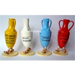 Amphores Blanche, Rouge, Jaune et Bleue Amphores Blanche, Rouge, Jaune et Bleue