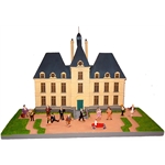 Moulinsart HERGÉ : Mini / 2ème Collection Moulinsart Plomb Château de Moulinsart + 13 personnages