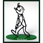 Moulinsart HERGÉ : Moulinsart Plomb / Collection Sculpture Tintin Alph-Art 14 cm Socle couleur vert