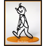 Moulinsart HERGÉ : Moulinsart Plomb / Collection Sculpture Tintin Alph-Art 14 cm Socle couleur ocre
