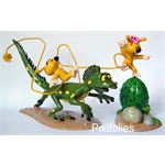 Pixi FRANQUIN : Marsupilami La bataille des bébés Marsu chevauchant les iguanes : Bibi sur le cactus et Bibu sur l’iguane. Pixi FRANQUIN : Marsupilami La bataille des bébés Marsu chevauchant les iguanes : Bibi sur le cactus et Bibu sur l’iguane.