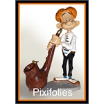 Pixi FRANQUIN : Gaston série N°3 Jules de-Chez-Smith jouant de sa Pipe musicale du groupe : Les Rois des Sons / Marsu Production Pixi FRANQUIN : Gaston série N°3 Jules de-Chez-Smith jouant de sa Pipe musicale du groupe : Les Rois des Sons / Marsu Production