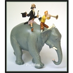 Moulinsart HERGÉ : Moulinsart Plomb / Collection Classique Tintin Eléphant
