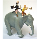 Moulinsart HERGÉ : Moulinsart Plomb / Collection Classique Tintin Eléphant Moulinsart HERGÉ : Moulinsart Plomb / Collection Classique Tintin Eléphant