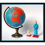 Moulinsart HERGÉ : Mini / 2ème Collection Moulinsart Plomb Tintin & Milou Mappemonde