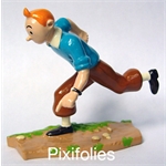 Moulinsart HERGÉ : Moulinsart Plomb / Collection Classique Tintin poursuite Moulinsart HERGÉ : Moulinsart Plomb / Collection Classique Tintin poursuite