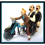 Moulinsart HERGÉ : Moulinsart Plomb / Collection Classique Tintin et Dupondt sur la moto