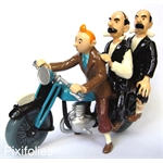 Moulinsart HERGÉ : Moulinsart Plomb / Collection Classique Tintin et Dupondt sur la moto Moulinsart HERGÉ : Moulinsart Plomb / Collection Classique Tintin et Dupondt sur la moto