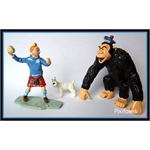 Moulinsart HERGÉ : Moulinsart Plomb / Collection Classique Tintin et gorille Ranko