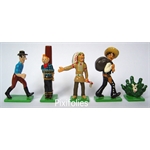 Moulinsart HERGÉ : Mini / 2ème Collection Moulinsart Plomb Mini-série Far West Moulinsart HERGÉ : Mini / 2ème Collection Moulinsart Plomb Mini-série Far West