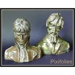 Pixi PRATT : Bronze Corto & Raspoutine buste ( Bronze )