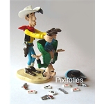 Pixi MORRIS : Lucky Luke Lucky Luke secouant le tricheur par les pieds Pixi MORRIS : Lucky Luke Lucky Luke secouant le tricheur par les pieds