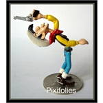 Pixi MORRIS : Lucky Luke Lucky Luke tirant courbé en arrière Pixi MORRIS : Lucky Luke Lucky Luke tirant courbé en arrière