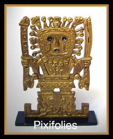 Pixi HERGÉ : Les Objets du Mythe Bas-relief : Symbole Inca
