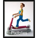Pixi NOTRE SIECLE : La Vie Parisienne / Enfants, Ecole, Scoutisme Garçon trottinette