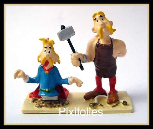 Cétautomatix Étrangle Assurancetourix / Série Limitée ASTERIX PLASTOY