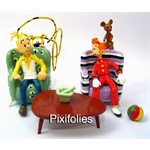 Pixi FRANQUIN : Spirou & Fantasio Spirou et Fantasio assis dans leur fauteuil avec Marsu et Spip (Ex. M.P.) Pixi FRANQUIN : Spirou & Fantasio Spirou et Fantasio assis dans leur fauteuil avec Marsu et Spip (Ex. M.P.)