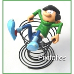 Pixi FRANQUIN : Gaston / Collectoys Résine Gaston sur son Ressort
