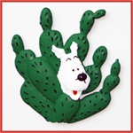 Pixi HERGÉ : Plaques émaillées magnétiques Milou cactus