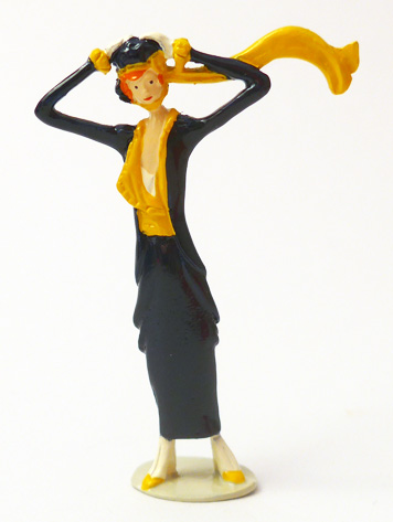 Figurine Pixi En Plomb – Jean Patou 1986 – Histoire De La Mode Haute Couture