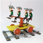 Pixi MORRIS : Lucky Luke Les Dalton sur la draisine Pixi MORRIS : Lucky Luke Les Dalton sur la draisine