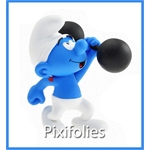 Pixi PEYO : Les Schtroumpfs / Collectoys Résine Schtroumpf costaud aux Haltères