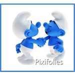 Pixi PEYO : Les Schtroumpfs / Collectoys Résine Schtroumpf poignée de main