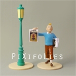 Moulinsart HERGÉ : Moulinsart Plomb / Collection  Lisez Tintin Tintin + Street Lamp