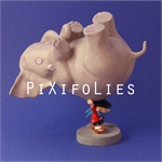 Pixi PEYO : Benoît Brisefer Benoît Brisefer portant l'Eléphant