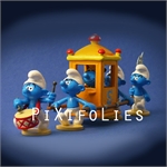 Pixi PEYO : Smurfs The Procession of the King Smurf / La Main Blanche