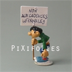 Pixi FRANQUIN : Origine Gaston Pancarte "NON"