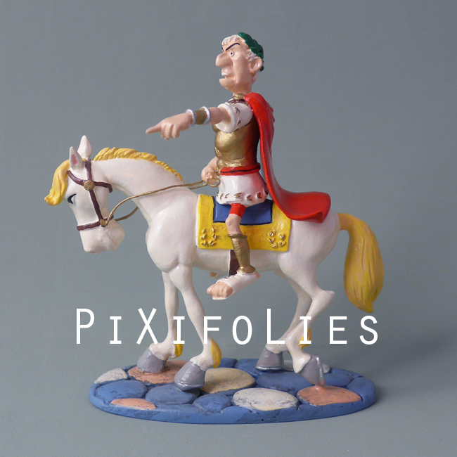 Pixi UDERZO : Astérix Jules César à cheval