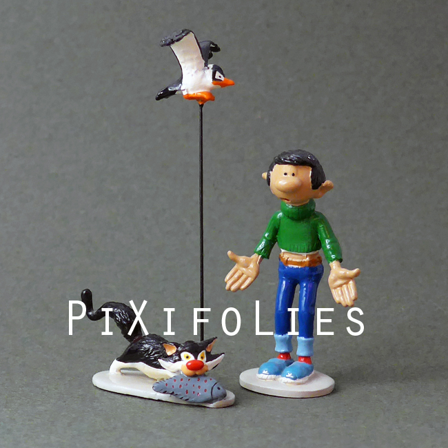 Pixi FRANQUIN : GASTON N°1 Gaston avec son Chat et sa Mouette