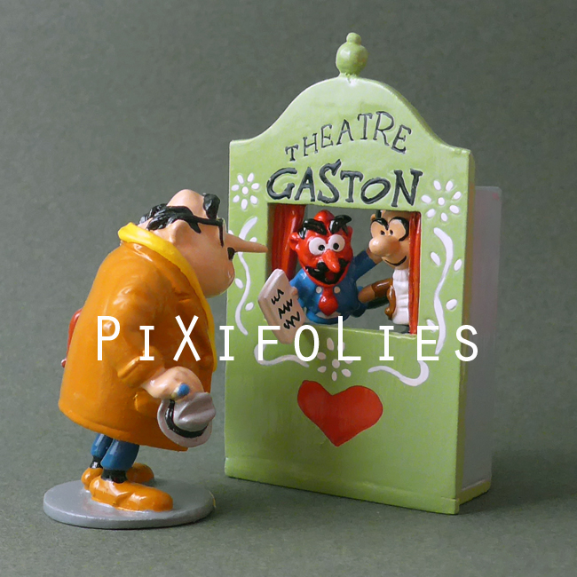 Pixi FRANQUIN : Gaston série N°2 Le théâtre de marionnettes, Gaston et De Mesmaeker